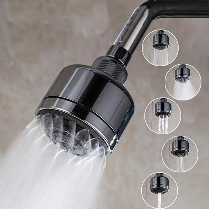 FullFunction Pressurized Shower Head High Flow Shower Low Water Pressure Shower